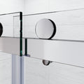 Frameless Sliding Bathtub Door 56 60 In.W X 62 In.H,Bypass Tub Glass Sliding Shower Doors,3 8