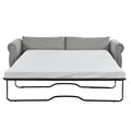 80.7'' 2 In 1 Sofa Bed Sleeper With Large Memory Mattress 63''*70.9*3.3 Inch , For Living Room Spaces Bedroom Gray Polyester