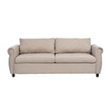 80.7'' 2 In 1 Sofa Bed Sleeper With Large Mattress 63''*70.9*3.3 Inch , For Living Room Spaces Bedroom Beige Polyester