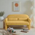 Modern Boucle Seat For Living Room Yellow Foam 2 Seat