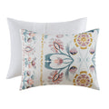 4 Piece Floral Comforter Set With Throw Pillow Multi Cotton