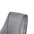 Modern Grey Velvet Dining Chairsfabric Accent Upholstered Chairs Side Chair With Chrome Legs For Home Furniture Living Room Bedroom Kitchen Dinning Room Set Of 4 Metal Grey Velvet