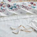 3 Piece Floral Duvet Cover Set White Multi Cotton