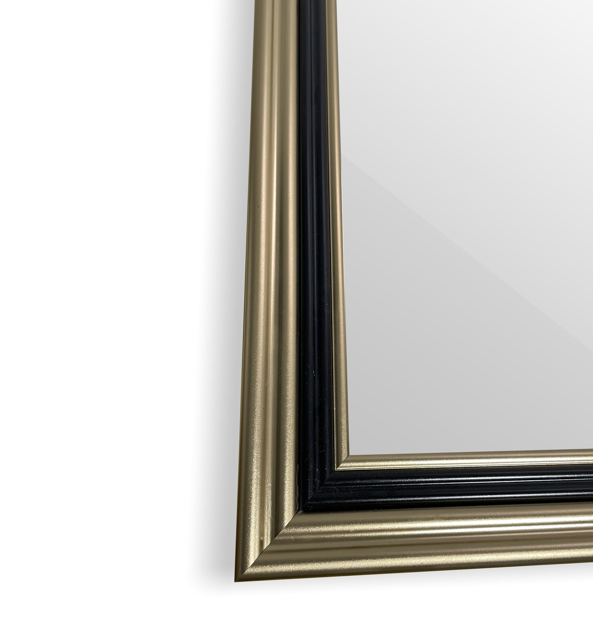 70"*36" Bathroom mirror without LED Light modern style white+gold-classic-luxury-modern-glass-glass