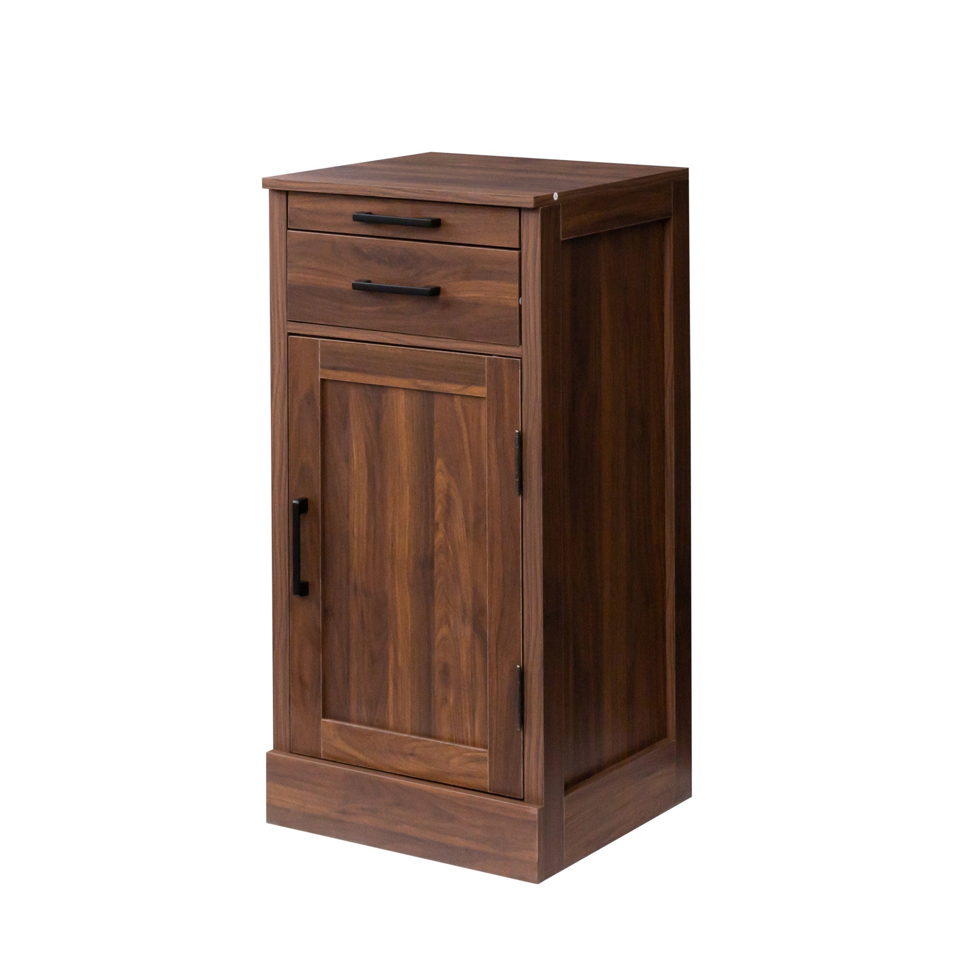 brown walnut color modular wine bar cabinet Buffet walnut brown-mdf