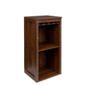 Brown walnut color modular wine bar Cabinet with walnut brown-mdf