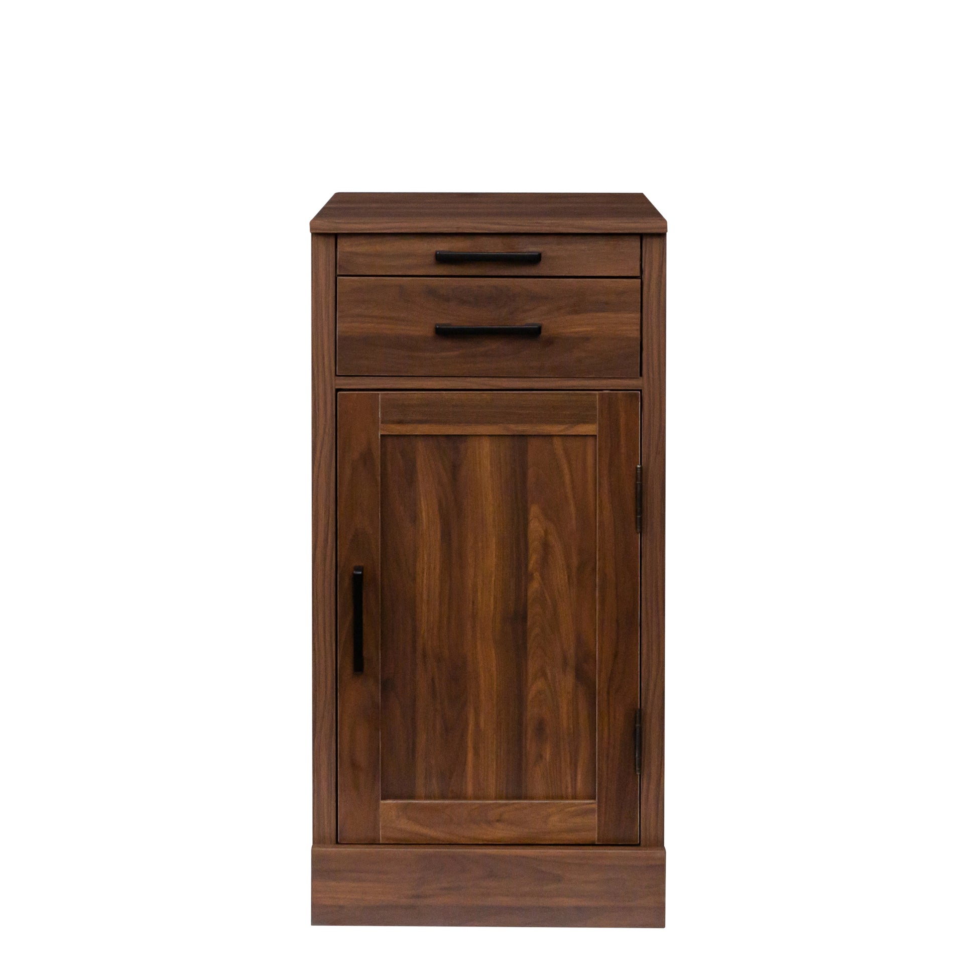 brown walnut color modular wine bar cabinet Buffet walnut brown-mdf