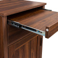 brown walnut color modular wine bar cabinet Buffet walnut brown-mdf