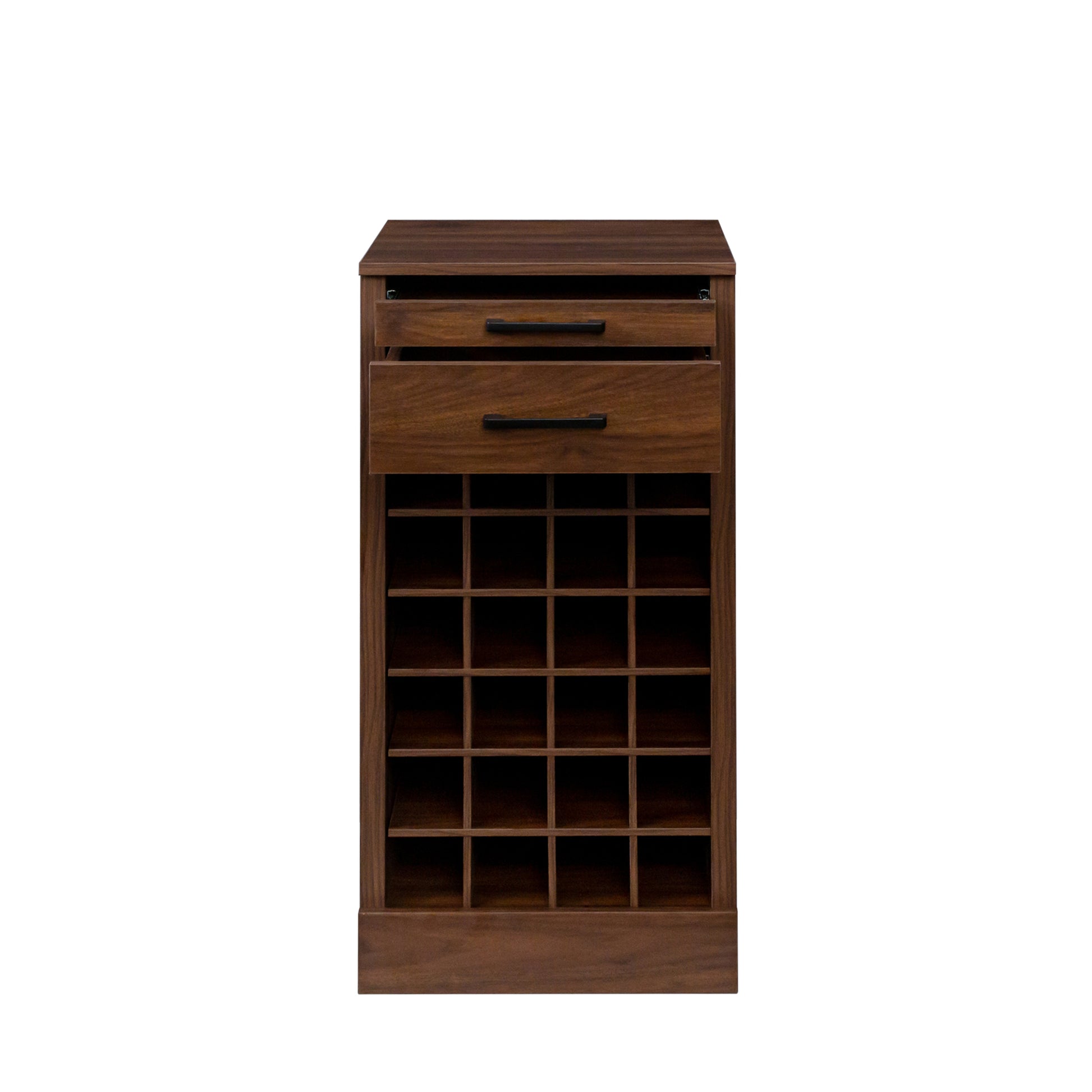 Wardrobe walnut brown-mdf