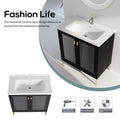 32Inch Freestanding Bathroom Vanity Plywood With black-2-bathroom-freestanding-modern-plywood