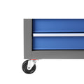 Rolling Tool Chest With 7 Drawer Tool Box With Wheels Multifunctional Tool Cart Mechanic Tool Storage Cabinet For Garage, Warehouse, Workshop, Repair Shop Blue Grey Steel