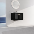 28 Inch Wall Mounted Bathroom Vanity With Sink, For black-2-bathroom-wall mounted-modern-plywood