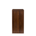 Brown walnut color modular wine bar Cabinet with walnut brown-mdf