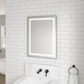 36*28 in Bathroom Vanity Mirrors , Framed Dimmable gold-aluminium