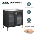 32Inch Freestanding Bathroom Vanity Plywood With black-2-bathroom-freestanding-modern-plywood