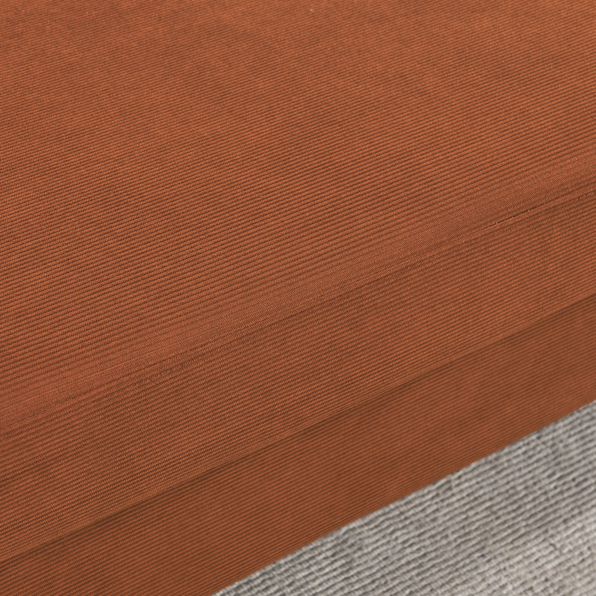 Sofa Chair,With Square Arms And Tight Back ,Corduroy Orange Orange Foam