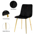 Modern Simple Light Luxury Dining Black Chair