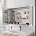 Bathroom Medicine Cabinet with Lights, 36 24 Inch LED mirror included-bathroom-powder