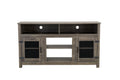 Modern Farmhouse Tv Stand With Electric Fireplace, Fit Up To 65