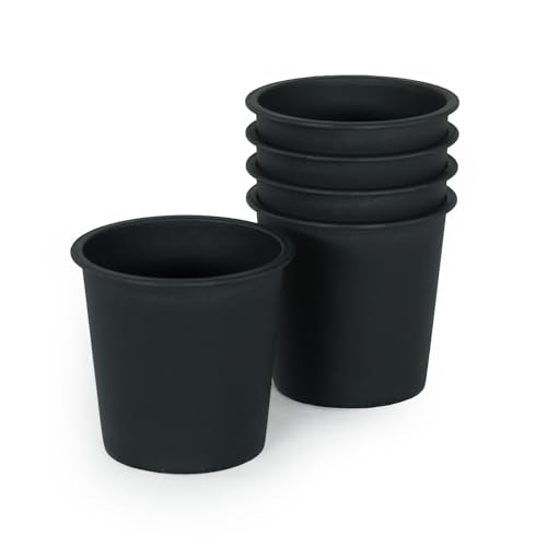 where to buy inexpensive plant pots 6.3" Round Nursery Plant Pot Garden Plastic Pots With Drainage 5 Pack