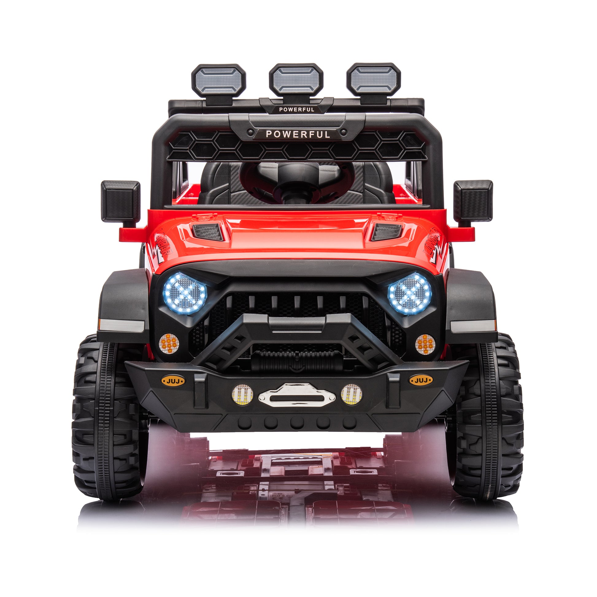 24V Ride On Large Pickup Truck Car For Kids,Ride On 4Wd Toys With Remote Control,Parents Can Assist In Driving,Bluetooth Music Version,Pickup Truck Design With Spacious Storage In The Rear. Red Polyethylene