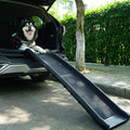 Portable Foldable Pet Ramp Climbing Ladder Suitable For Off Road Vehicle Trucks Black Black Polypropylene