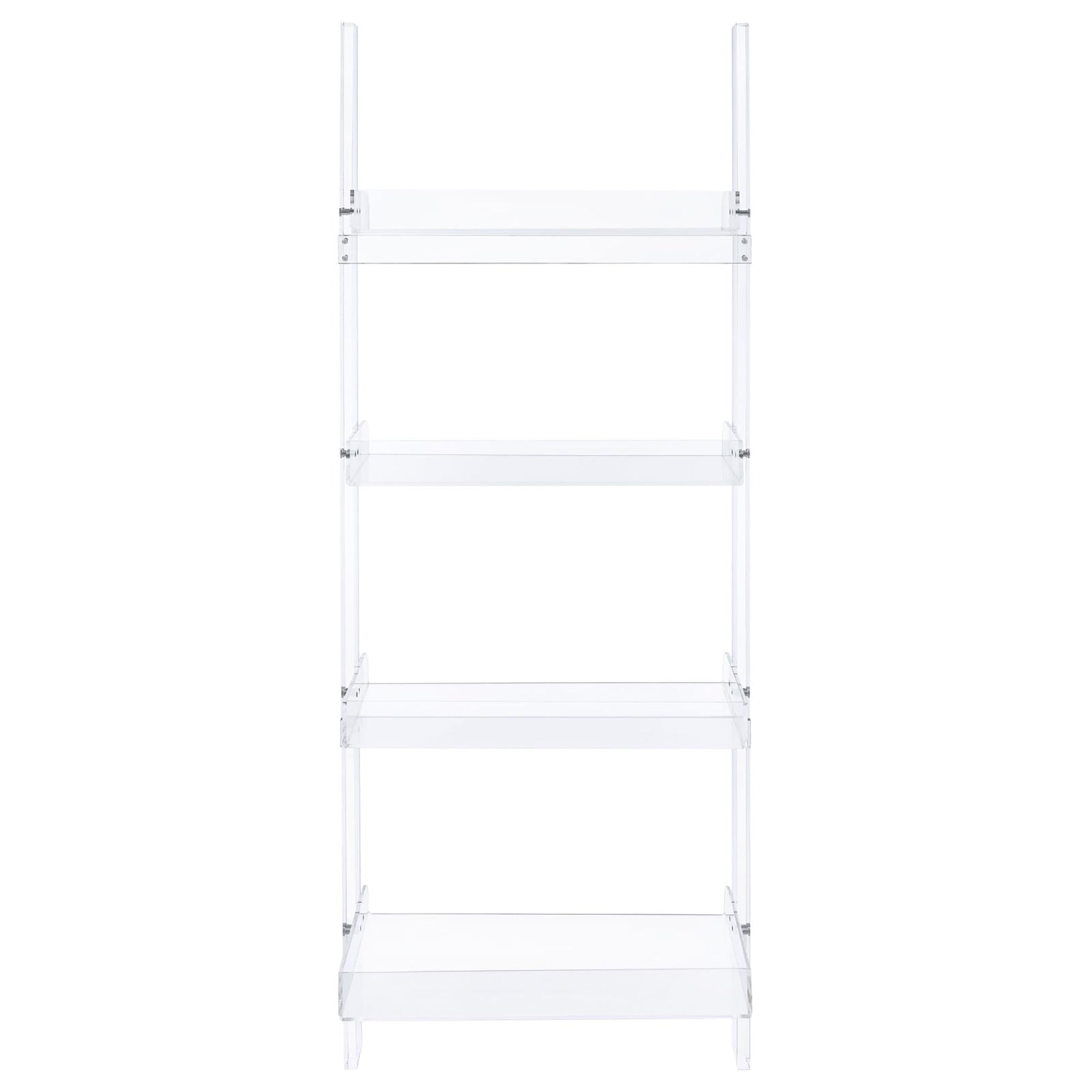 Clear Acrylic Ladder Bookcase