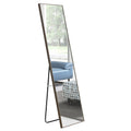 3Rd Generation Grey Solid Wood Frame Full Length Mirror, Dressing Mirror, Bedroom Home Porch, Decorative Mirror, Clothing Store, Floor Mounted Large Mirror, Wall Mounted.65