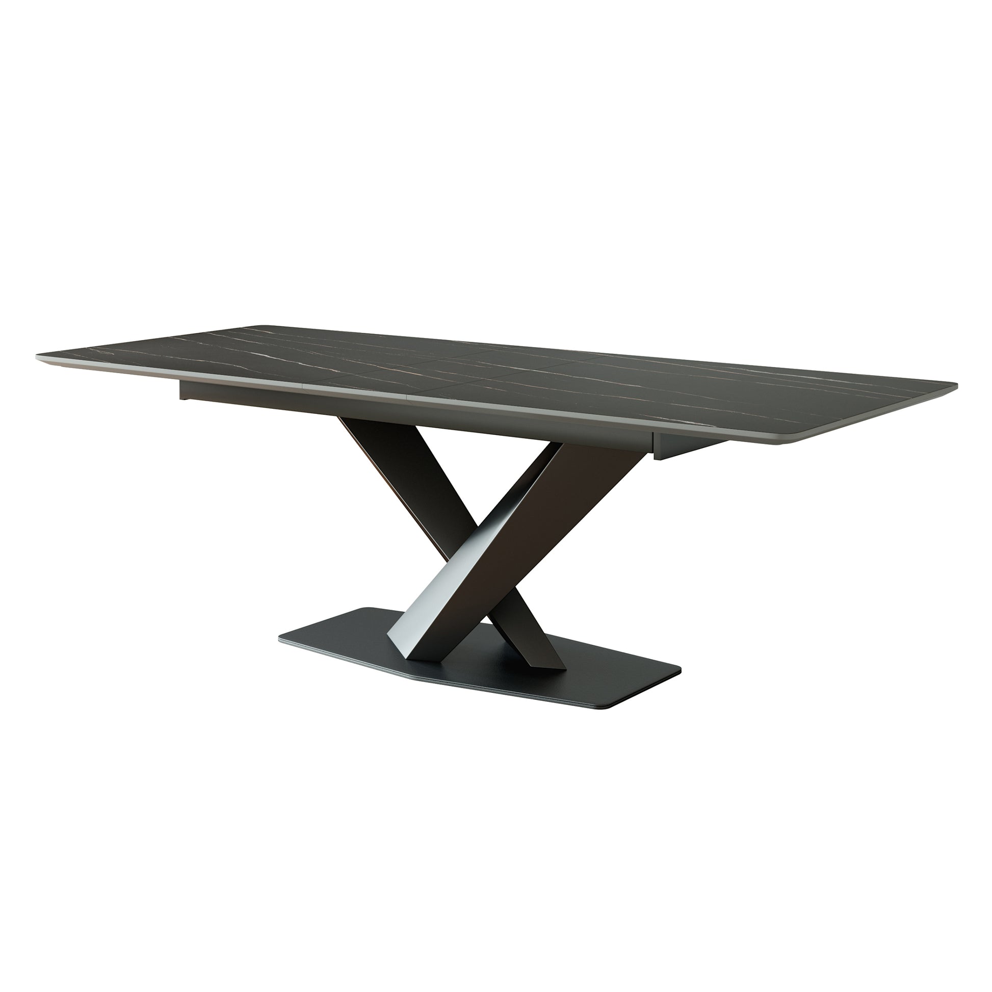 Lauren Black Gold Carbon Steel Rock Board With Black Sand Finish Supports Up To 122.55 Kg Excluding Chairs Black Carbon Steel