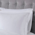 100% Cotton Sateen Embroidered Comforter Set White Cotton