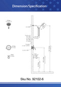 Linden 17 Series Dual Function Shower Faucet,