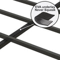 Queen Size Bed Frame With Charging Station, Upholstered Headboard, Metal Platform, Grey Box Spring Not Required Queen Light Gray Metal Bedroom American Design Bed Frame Linen Metal