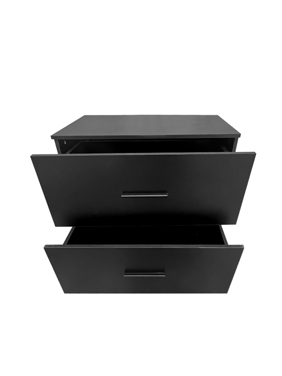 2 Drawer Lateral Filing Cabinet,Storage Filing Cabinet For Home Office, Black Black Particle Board