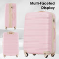 3 Piece Luggage Set Hardside Spinner Suitcase With Tsa Lock 20