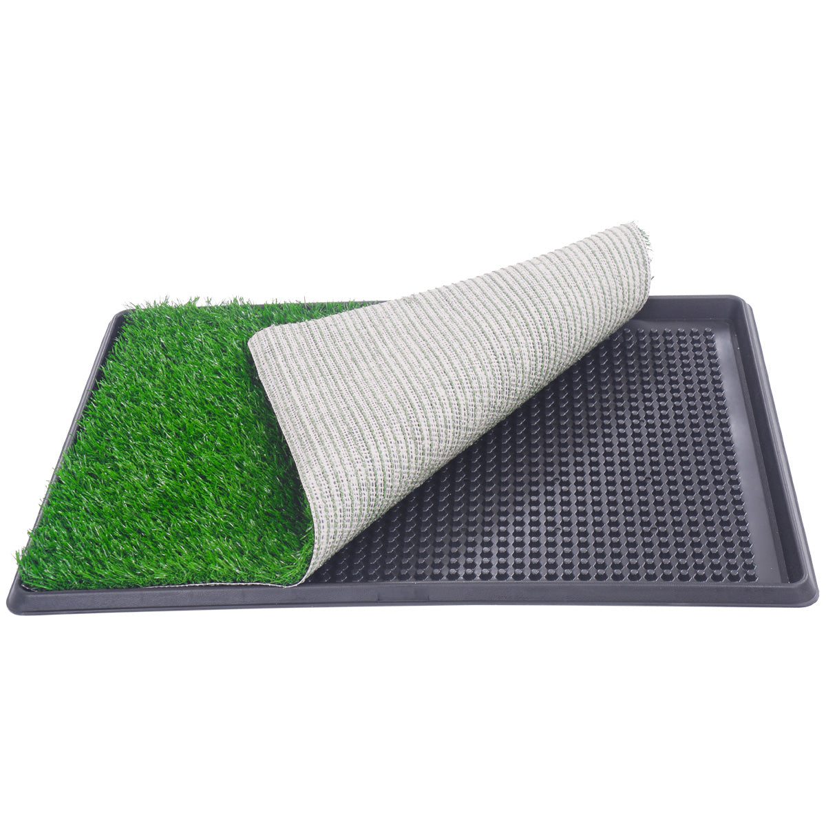 Pet Toilet Dog Potty Artificial Turf Environmental Protection Black Polypropylene