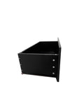 2 Drawer Lateral Filing Cabinet,Storage Filing Cabinet For Home Office, Black Black Particle Board