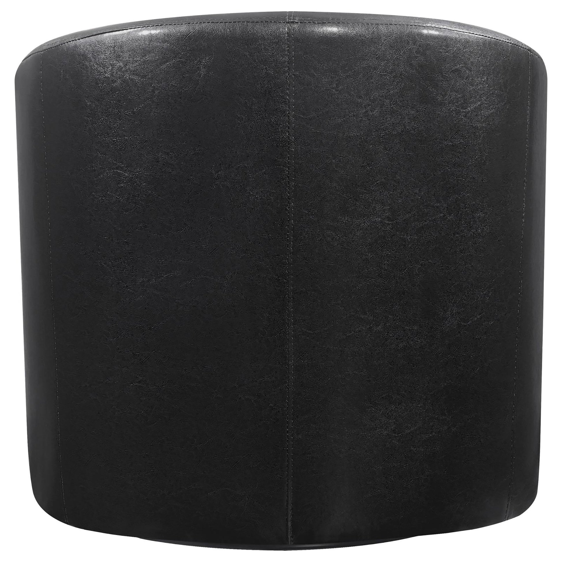 Dark Brown Swivel Armchair Brown Primary Living Space Contemporary,Modern Foam Faux Leather