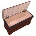 Warm Brown Cedar Chest Brown Brown Primary Living Space Traditional Wood