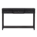 Console Table Sofa Table With Drawers For Entryway With Projecting Drawers And Long Shelf Espresso, Old Sku: Wf189574Aab Espresso Solid Wood Mdf