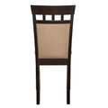 Beige And Cappuccino Upholstered Side Chairs Set Of 2 Solid Beige Brown Dining Room Spot Clean Transitional Side Chair Rubberwood Solid Back Foam Microfiber