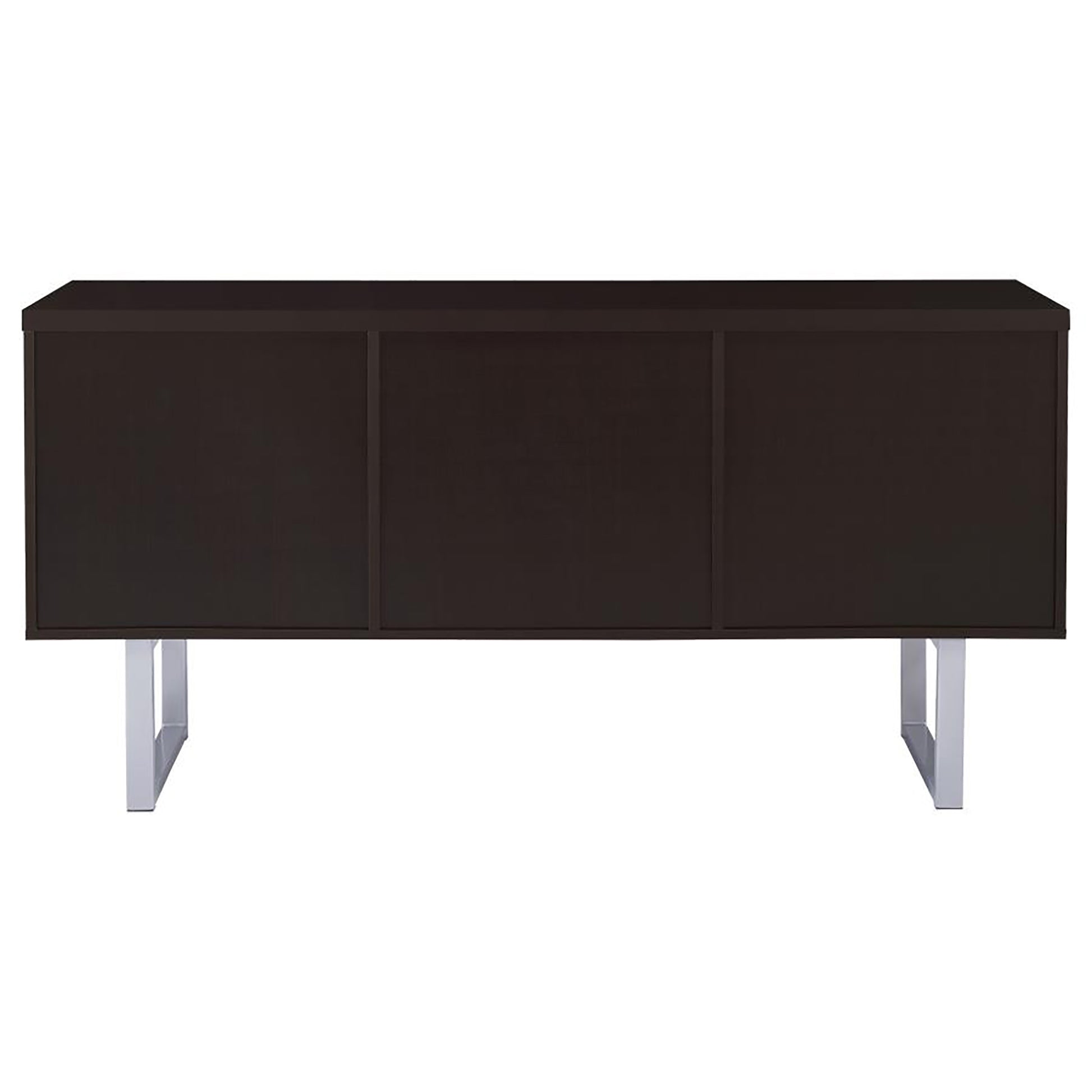 Cappuccino 5 Drawer Credenza With Open Shelving Cappuccino Brown Writting Desk Office Contemporary,Modern Rectangular Drawers Desk Wood Sled