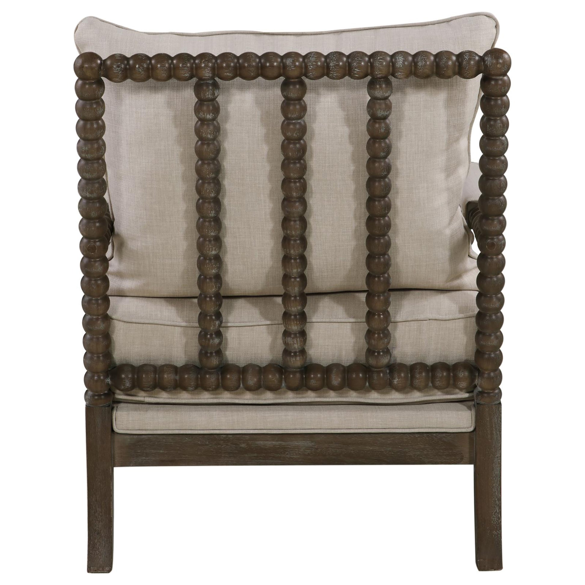 Beige And Natural Removable Back Accent Chair Beige Light Brown Primary Living Space Traditional Foam Fabric