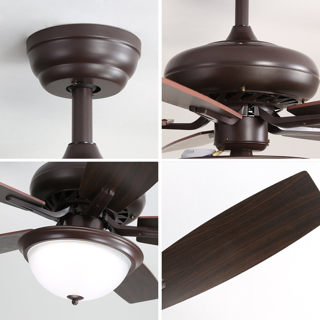 52 Inch Indoor Crystal Ceiling Fan With 3 Speed