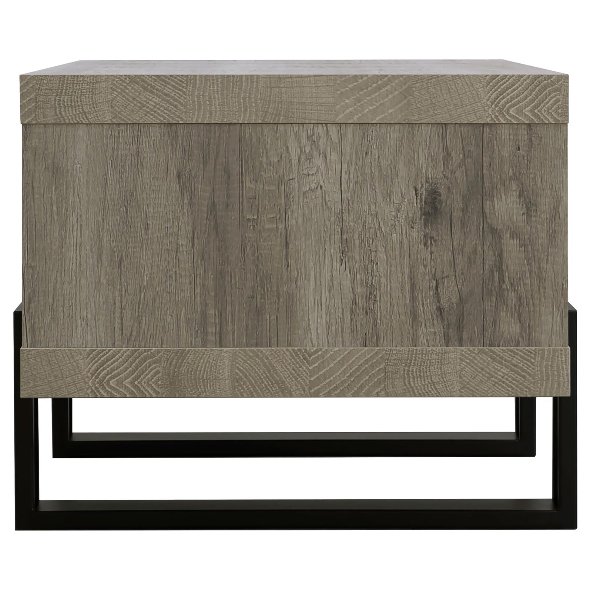 Grey Driftwood 1 Shelf Coffee Table Grey Gray Primary Living Space Contemporary,Modern Rectangular Open Storage Coffee & End Tables Wood Sled