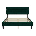 Queen Bed Frame With Headboard,Sturdy Platform Bed With Wooden Slats Support,No Box Spring,Mattress Foundation,Easy Assembly Green Green Wood