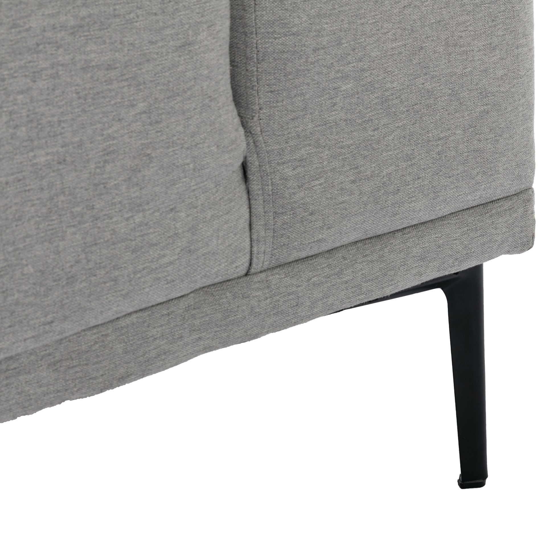 Large Sofa, 74.8 Inch Linen Fabric Loveseat Couch Mid Century Modern Upholstered Accent Couches For Living Room, Apartment, Bedroom,Light Grey Light Grey Linen Wood Dining Room Medium Soft Cushion Back Foam Linen 2 Seat