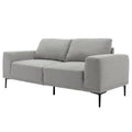 Large Sofa, 74.8 Inch Linen Fabric Loveseat Couch Mid Century Modern Upholstered Accent Couches For Living Room, Apartment, Bedroom,Light Grey Light Grey Linen Wood Dining Room Medium Soft Cushion Back Foam Linen 2 Seat