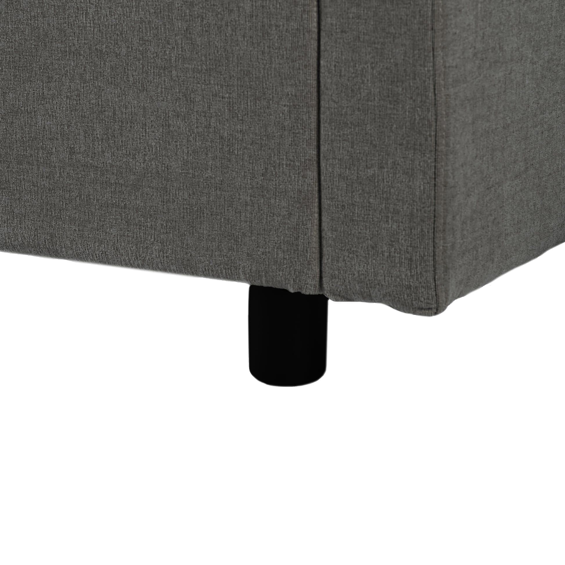 Three Indoor Cushioned Combination Sofas With Three Pillows And Curved Seat, For Living Room, Study Room, And Apartment Gray Polyester