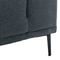 Large Sofa, 74.8 Inch Linen Fabric Loveseat Couch Mid Century Modern Upholstered Accent Couches For Living Room, Apartment, Bedroom,Dark Grey Dark Grey Linen Wood Dining Room Soft Cushion Back Foam Linen 2 Seat