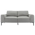 Large Sofa, 74.8 Inch Linen Fabric Loveseat Couch Mid Century Modern Upholstered Accent Couches For Living Room, Apartment, Bedroom,Light Grey Light Grey Linen Wood Dining Room Medium Soft Cushion Back Foam Linen 2 Seat